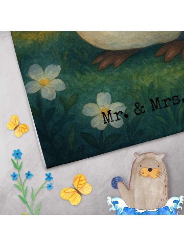 Mr. & Mrs. Panda Handtuch Jungfrau Astrologie Design ohne Spruch in Weiß