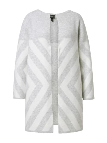 Ulla Popken Strickjacke in silver melange