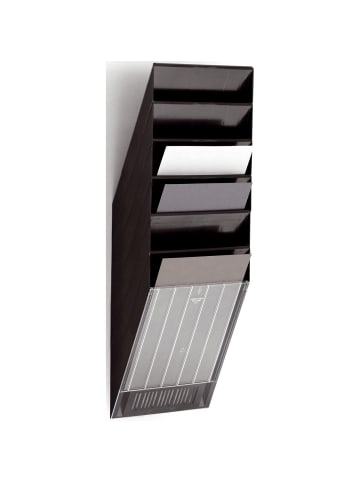 Durable Prospektspender Flexiboxx 6 A4 6 Fächer schwarz