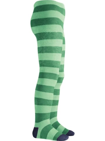 Playshoes Strumpfhose "Thermo-Strumpfhose Block-Ringel" in Grün