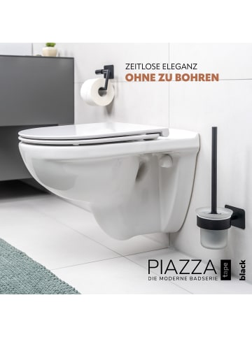 bremermann Bad-Serie PIAZZA BLACK TAPE WC-Garnitur schwarz