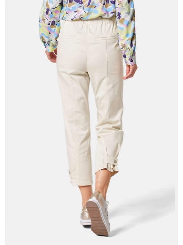 GOLDNER Hose mit Teildehnbund in stein