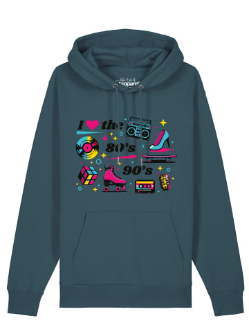 wat? Apparel Sweatshirt 80s Love in Petrol