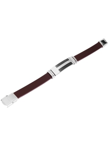 Adeliás Herren Armband aus Leder 22 cm in braun