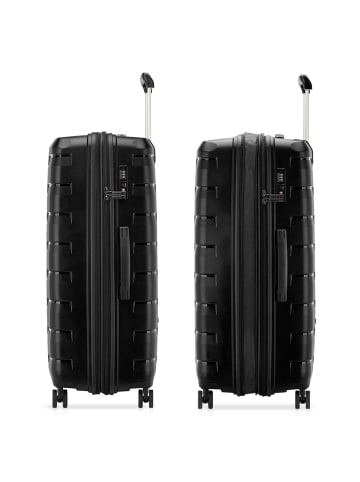 Roncato Skyline 2.0 4 Rollen Trolley 79 cm mit Dehnfalte in nero