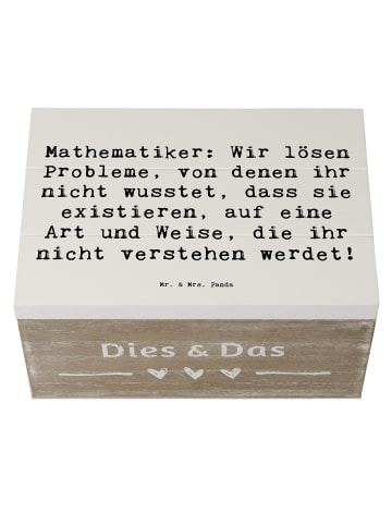 Mr. & Mrs. Panda Aufbewahrungsbox Spruch Mathematiker Magie mit ... in Weiß
