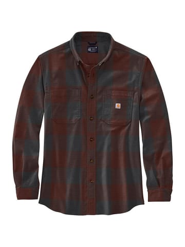 CARHARTT  Flanellhemd in rot/schwarz