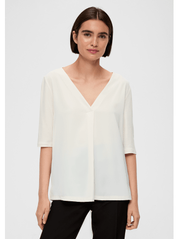 s.Oliver BLACK LABEL T-Shirt kurzarm in Creme