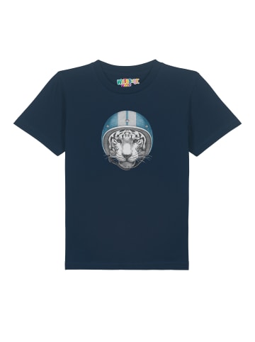 wat? Apparel T-Shirt Racing Tiger in Dunkelblau