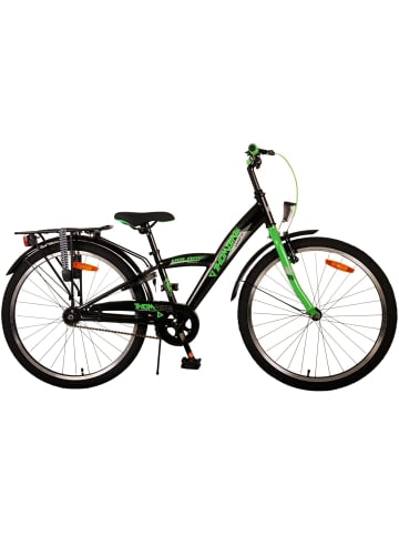 Volare Kinderfahrrad Thombike für Jungen 24 Zoll Kinderrad in Schwarz Grün 8 Jahre