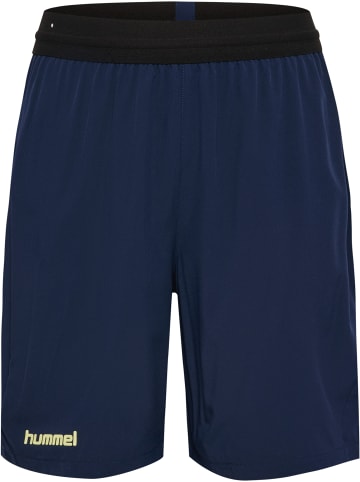 Hummel Verstellbare Taille Kurze Hose Hmlblaze Kinder in MARINE/SHADOW LIME