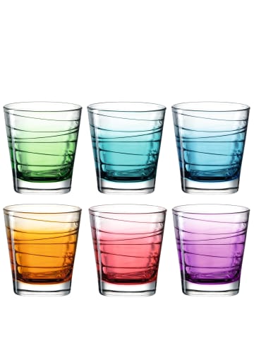LEONARDO Trinkglas VARIO STRUTTURA 6 Stück sortiert 250 ml Farbverlauf