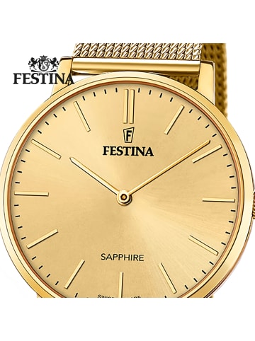 Festina Analog-Armbanduhr Festina Swiss Made gold mittel (ca. 39mm)