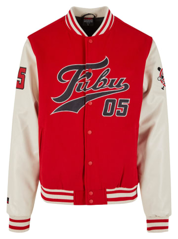 FUBU College-Jacken in red/offwhite
