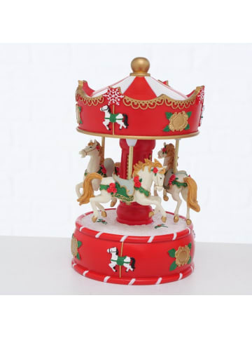 Boltze Weihnachtsmusikdose JOLYNA in Mehrfarben, Ø 10 x (H) 17 cm