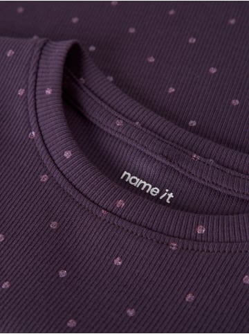 name it Slim Fit Nmfodele Langarmshirt in navy cosmos