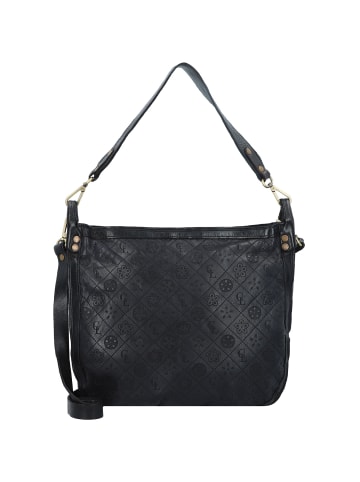 Caterina Lucchi Schultertasche Leder 36 cm in nero