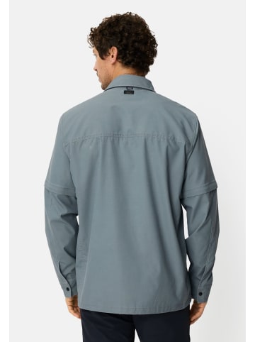 Camel Active Overshirt mit Zip-Off Ärmel in Blau