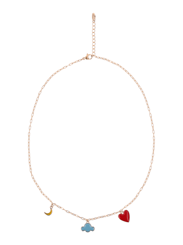 myMo Women Latch Back Earrings in Rose Gold Red