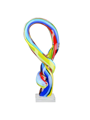 GILDE Skulptur Loop mehrfarbig - (H) 34 cm