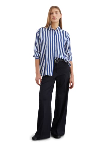 Marc O'Polo Streifenbluse regular in multi/ Shiny Blue
