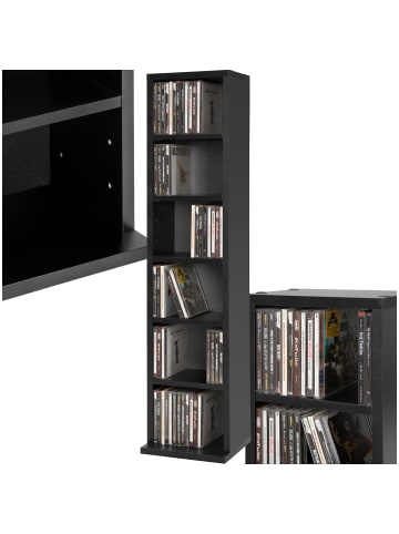 tectake Standregal Medienregal in Holzoptik 90x21x20cm