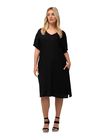 Ulla Popken Midikleid in schwarz