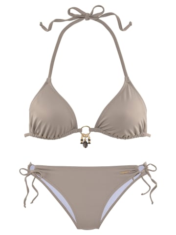 Bruno Banani Triangel-Bikini in stein