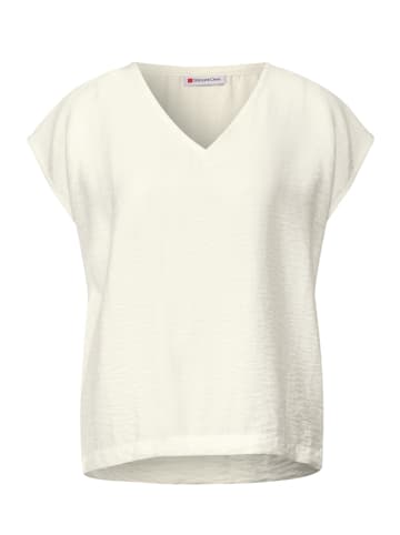 Street One V-Neck Blusenshirt in Weiß