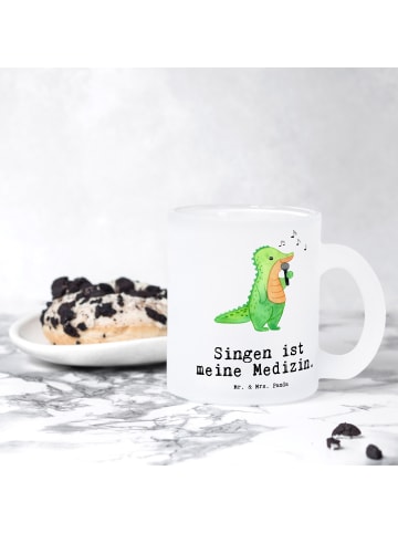 Mr. & Mrs. Panda Häferl Krokodil Singen mit Spruch in Transparent