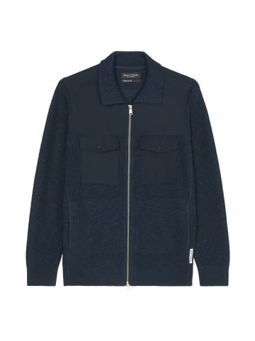 Marc O'Polo Hybrid-Strickjacke regular in dark navy