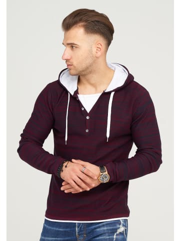 behype Kapuzensweatshirt JOSHA in Bordeaux