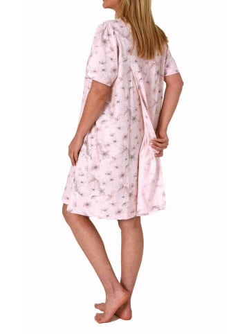 NORMANN Pflegenachthemd kurzarm Rückenteil offen - 73971 in rose