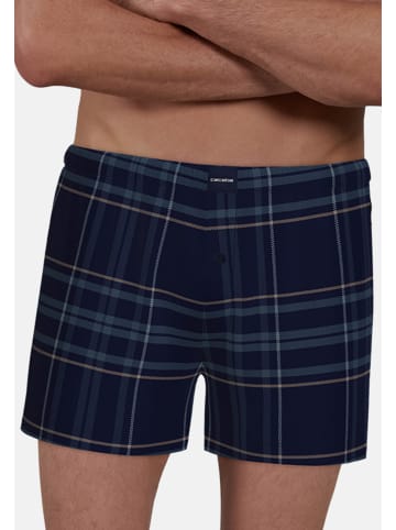 CECEBA Boxershort 2Er Pack Dundee in blau-mittel-Karo