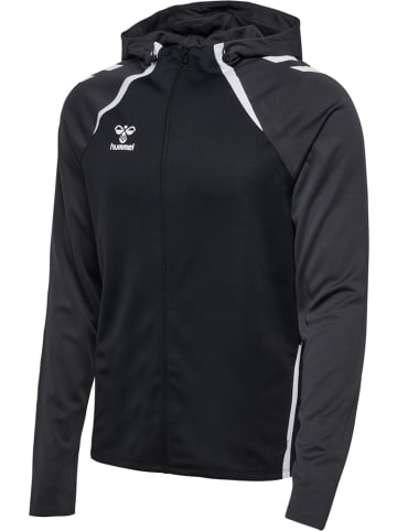 Hummel Trainingsjacke "Hmllead 2.0 Zip Hoodie" in Schwarz