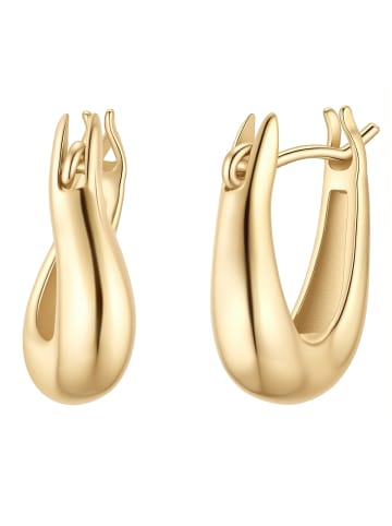 Glanzstücke München Ohrringe Creolen aus Sterling Silber in gelbgold