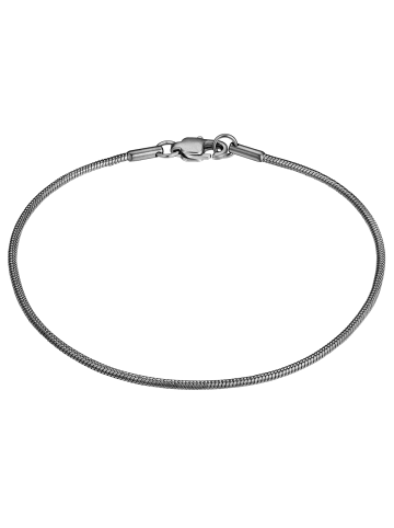 True Rebels Armband aus Edelstahl in gunmetal