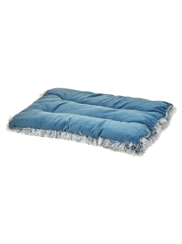 Beliani Tierbett ERGANI in Blau - (W) 60 x (H) 10 x (L) 45 cm