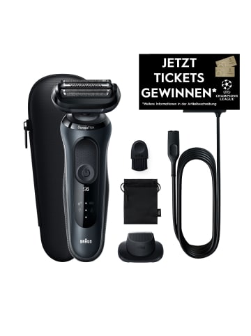 Braun Herrenrasierer SERIES 6 - 61-N1200S in Schwarz
