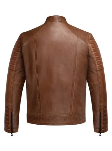 Amaci&Sons Lederjacke EUCLID in Cognac