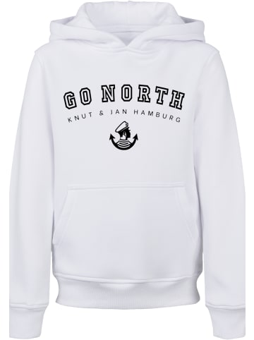 F4NT4STIC Hoodie Go North Knut & Jan Hamburg in weiß