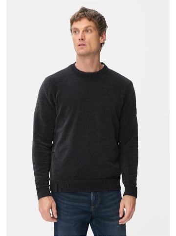Camel Active Pullover mit seitlichem Strick-Einsatz in Navyblau