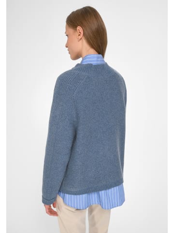 PETER HAHN Strickjacke Wool in indigo