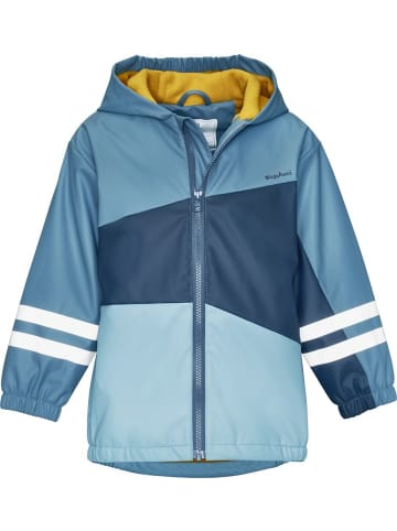 Playshoes Kinder Regenjacke "Regenjacke Fleece-Futter" in Blau