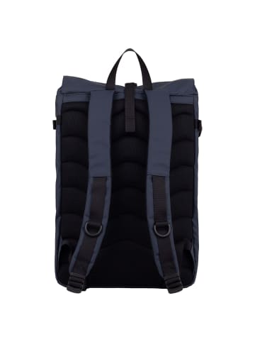 SANDQVIST Stream Slim Rolltop - Rucksack M 14" 60 cm (black) in navy