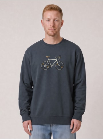 wat? Apparel Sweatshirt Doodle Bike in India Ink Grey