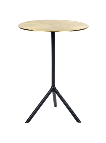 Beliani Beistelltisch ERAVUR in Gold/Schwarz - (W) 36 x (H) 50 x (L) 36 cm