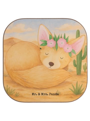 Mr. & Mrs. Panda Untersetzer Tasse Wüstenfuchs Blumen Design ohn... in Weiß