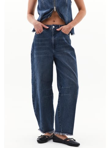 OXXO Röhrenhose MID GREEN DENIM