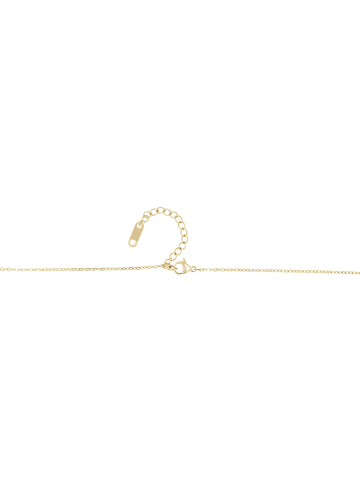 Adeliás Damen Halskette mit Anhänger – Herz aus Edelstahl in gold